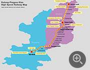 Datong-Pingyao-Xi'an Railway Map